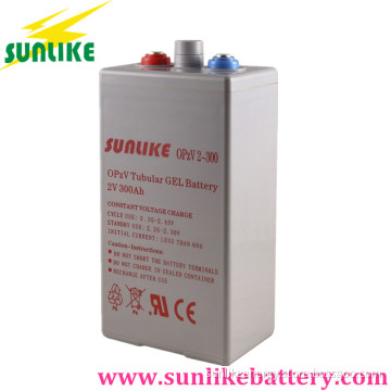 Solar Power Opzv Tubular Gel Battery 2V300ah with 25years Life